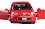 Black / Red / Green 1:36 Scale Kids Diecast Nissan MARCH Toy