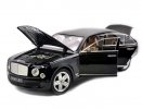 Black / Champagne 1:18 Scale Diecast Bentley Mulsanne Model