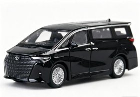 1:36 Scale Kids Black Welly Diecast 2024 Toyota Alphard MPV Toy