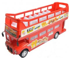 Large Scale Red Kids Electric London Double-decker Bus Toy