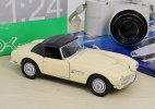 1:24 Scale Red / Creamy White Welly Diecast BMW 507 Model