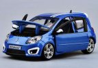 1:24 Blue Bburago Diecast Renault Twingo Gordini RS Model