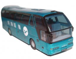 Blue 1:43 Scale Die-Cast Neoplan Tour Bus Model