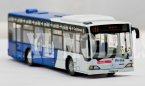 1:76 Scale Red / Blue Diecast Mercedes-Benz City Bus Model