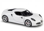 1:24 Scale Red / White Welly Diecast Alfa Romeo 4C Model