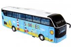Blue 1:32 Scale Kids Cool Summer Diecast Coach Bus Toy