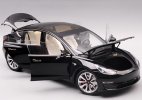 1:18 Blue / Black / Gray Diecast 2019 Tesla Model 3 Car Model