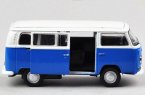 1:36 Scale Welly White-Orange / White-Blue 1972 VW T2 Bus Toy