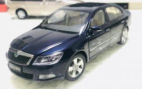 1:18 Scale Deep Blue Diecast Skoda Octavia Model