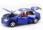 Gray / Blue / Champagne Kids 1:32 Diecast Maserati Levante Toy