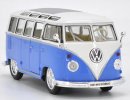 Blue-White 1:24 Scale Welly Diecast VW T1 Bus Model