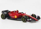 Red 1:43 Scale Bburago NO.55 Diecast Ferrari F1-75 Model