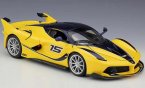 Red / Yellow 1:18 Scale Bburago Diecast Ferrari FXX K Model