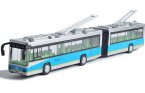 Kids Red /Blue /Green Large Diecast Articulated Trolley Bus Toy