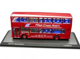 1:76 Scale Red CMNL Die-Cast Alexander Double Decker Bus Model