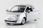 Red / White / Silver / Black Kids 1:36 Diecast FIAT 500C Toy