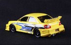 Yellow 1:24 Scale Bburago Diecast Subaru Model