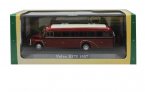 Wine Red 1:72 Scale Atlas Die-Cast Volvo B375 1957 Bus Model