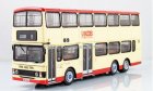 1:76 Scale Pale Yellow NO.5 Hong Kong Double Decker City Bus