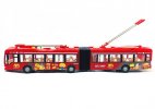 Large Scale Kids Red Plastics Articulated City Express Bus Toy