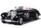 1:18 Scale MaiSto Black / White Diecast MERCEDES-BENZ 500K Model