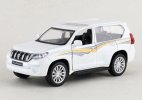 1:42 Scale White / Black Diecast Toyota Land Cruiser Prado Toy