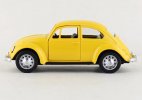 Kids 1:36 Scale Yellow / Pink Diecast 1967 VW Beetle Toy