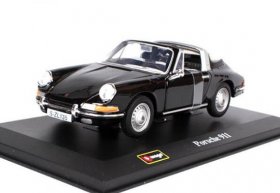 White / Black 1:32 Bburago Diecast 1967 Porsche 911 Car Model