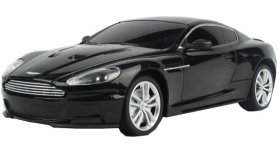 1:24 Scale Full Functions Black /Silver R/C Aston Martin DBS Toy