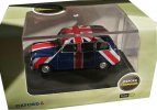 Blue 1:76 Scale Oxford London Taxi Diecast Austin Car Model