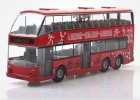 1:32 Scale Red Alloy Double Decker Bus with London Olympic Theme