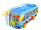 Blue Kids Cartoon Design Music Educational School Bus Toy