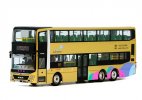 Yellow 1:76 Scale Macao Diecast MAN A95 Double Decker Bus Model