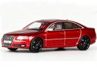 Red 1:64 Scale Diecast 2006-2010 Audi S8 D3 Car Model
