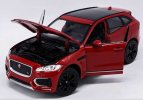 White / Red / Blue / Champagne Diecast Jaguar F-PACE Model