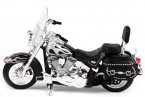 Black 1:18 Harley Davidson 2002 FLSTC Heritage Softail Classic