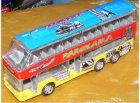 Kids Blue-Red-Yellow Graffiti Elements Double-deck Bus Toy
