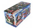 Blue Cartoon Design Avenger Theme Kids Electric Bus Toy