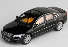 1:64 Scale Black / Silver Diecast Audi A8 D3 Car Model