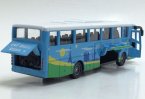 Blue Pull-Back Function Kids Die-Cast City Bus Toy