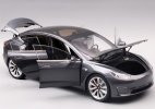 1:18 Blue / Black / Gray Diecast 2019 Tesla Model 3 Car Model