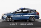 Blue NOREV 1:43 Police Diecast Renault Megane Estate Model