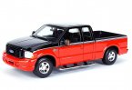 1:18 Black / Red MaiSto Die-Cast 2004 Ford F350 Pickup Truck