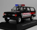 Black 1:43 IXO Diecast Chevrolet Veraneio Police Car Model