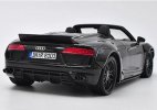 Black 1:18 Scale Diecast Audi R8 Spyder Model