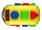 2 Channel Yellow Cartoon RC Educational School Bus Toy