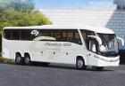 1:42 White Diecast Marcopolo G7 Paradiso 1200 Coach Bus Model