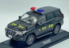 1:30 Black Police Diecast 2018 Toyota Land Cruiser Prado Model