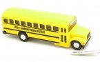 Yellow Kids Mini Scale Die-Cast School Bus Toy