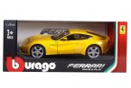 Red / Yellow 1:24 Bburago Diecast Ferrari F12 Berlinetta Model